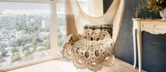 chaise-hamac suspendue